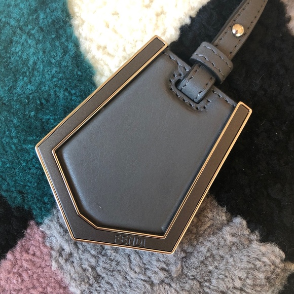 Fendi 2Jours Leather & Multicolor Shearling Tote - Picture 7 of 16